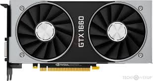 GeForce GTX 1660 graphics card